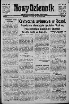 Nowy Dziennik. 1918 , nr 34