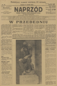 Naprzód : organ Polskiej Partji Socjalistycznej. 1935, nr 124