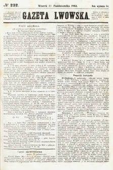 Gazeta Lwowska. 1864, nr 232