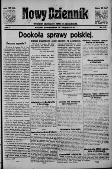 Nowy Dziennik. 1918 , nr 42
