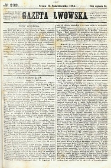 Gazeta Lwowska. 1864, nr 233