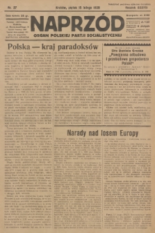 Naprzód : organ Polskiej Partji Socjalistycznej. 1929, nr 37
