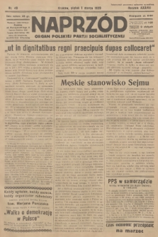 Naprzód : organ Polskiej Partji Socjalistycznej. 1929, nr 49