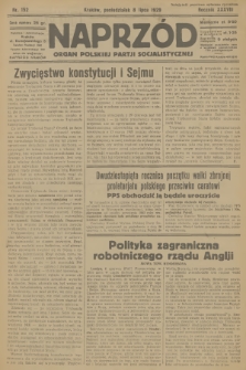 Naprzód : organ Polskiej Partji Socjalistycznej. 1929, nr 152