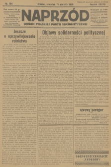 Naprzód : organ Polskiej Partji Socjalistycznej. 1929, nr 184