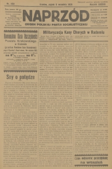 Naprzód : organ Polskiej Partji Socjalistycznej. 1929, nr 202