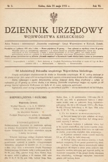 Dziennik Urzędowy Województwa Kieleckiego. 1925, nr 5