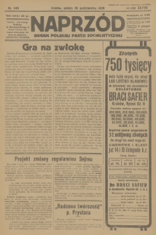 Naprzód : organ Polskiej Partji Socjalistycznej. 1929, nr 245