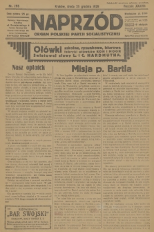 Naprzód : organ Polskiej Partji Socjalistycznej. 1929, nr 295