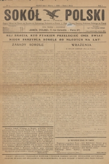 Sokół Polski : organe officiel de l'Union des Sociétés Polonaises de Gymnastique en France = organ oficjalny Dzielnicy Sokolstwa Polskiego we Francji. R.1, 1924, № 4