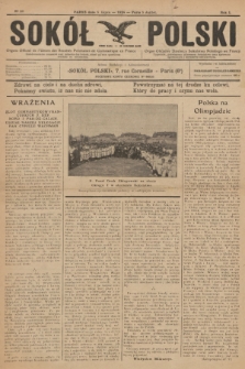 Sokół Polski : organe officiel de l'Union des Sociétés Polonaises de Gymnastique en France (...) = organ oficjalny Dzielnicy Sokolstwa Polskiego we Francji : tygodnik, poświęcony interesom Sokolstwa oraz sprawom społecznym i narodowo-oświatowym. R.1, 1924, № 20