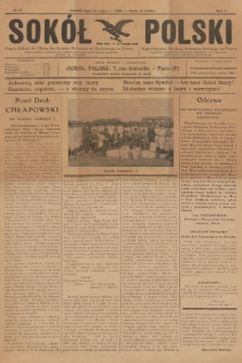 Sokół Polski : organe officiel de l'Union des Sociétés Polonaises de Gymnastique en France (...) = organ oficjalny Dzielnicy Sokolstwa Polskiego we Francji : tygodnik, poświęcony interesom Sokolstwa oraz sprawom społecznym i narodowo-oświatowym. R.1, 1924, № 21