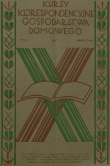 Kursy Korespondencyjne Gospodarstwa Domowego. R.2, 1931, Zeszyt 26