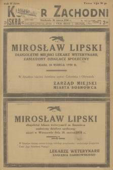 Kurjer Zachodni Iskra. R.29, 1938, nr 78