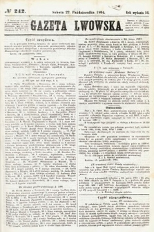 Gazeta Lwowska. 1864, nr 242