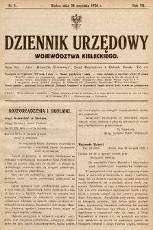Dziennik Urzędowy Województwa Kieleckiego. 1926, nr 9