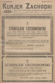 Kurjer Zachodni Iskra : dziennik polityczny, gospodarczy i literacki. R.18, 1927, nr 15