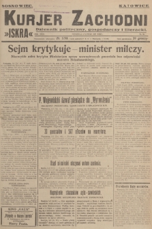 Kurjer Zachodni Iskra : dziennik polityczny, gospodarczy i literacki. R.18, 1927, nr 36