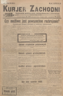 Kurjer Zachodni Iskra : dziennik polityczny, gospodarczy i literacki. R.18, 1927, nr 82