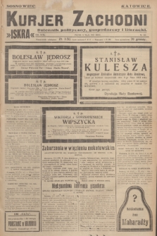 Kurjer Zachodni Iskra : dziennik polityczny, gospodarczy i literacki. R.18, 1927, nr 123