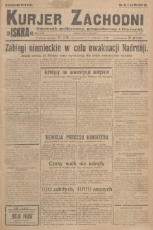 Kurjer Zachodni Iskra : dziennik polityczny, gospodarczy i literacki. R.18, 1927, nr 128
