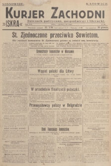 Kurjer Zachodni Iskra : dziennik polityczny, gospodarczy i literacki. R.18, 1927, nr 149