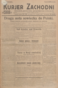 Kurjer Zachodni Iskra : dziennik polityczny, gospodarczy i literacki. R.18, 1927, nr 161