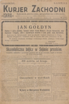 Kurjer Zachodni Iskra : dziennik polityczny, gospodarczy i literacki. R.18, 1927, nr 179