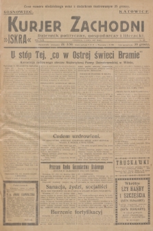 Kurjer Zachodni Iskra : dziennik polityczny, gospodarczy i literacki. R.18, 1927, nr 180