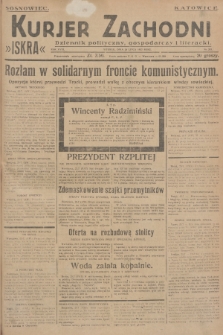 Kurjer Zachodni Iskra : dziennik polityczny, gospodarczy i literacki. R.18, 1927, nr 203