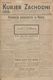 Kurjer Zachodni Iskra : dziennik polityczny, gospodarczy i literacki. R.18, 1927, nr 205