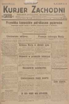 Kurjer Zachodni Iskra : dziennik polityczny, gospodarczy i literacki. R.18, 1927, nr 206