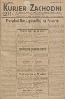 Kurjer Zachodni Iskra : dziennik polityczny, gospodarczy i literacki. R.18, 1927, nr 210