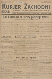Kurjer Zachodni Iskra : dziennik polityczny, gospodarczy i literacki. R.18, 1927, nr 213