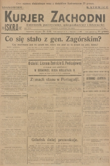 Kurjer Zachodni Iskra : dziennik polityczny, gospodarczy i literacki. R.18, 1927, nr 222