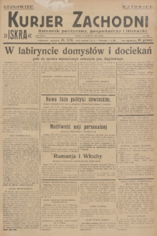 Kurjer Zachodni Iskra : dziennik polityczny, gospodarczy i literacki. R.18, 1927, nr 224