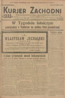 Kurjer Zachodni Iskra : dziennik polityczny, gospodarczy i literacki. R.18, 1927, nr 242