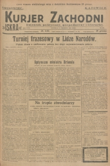 Kurjer Zachodni Iskra : dziennik polityczny, gospodarczy i literacki. R.18, 1927, nr 249