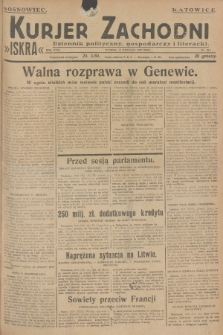 Kurjer Zachodni Iskra : dziennik polityczny, gospodarczy i literacki. R.18, 1927, nr 251