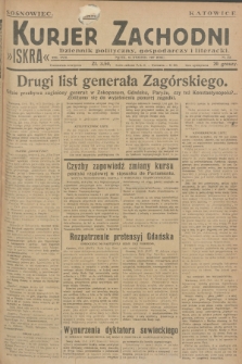 Kurjer Zachodni Iskra : dziennik polityczny, gospodarczy i literacki. R.18, 1927, nr 254