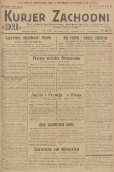 Kurjer Zachodni Iskra : dziennik polityczny, gospodarczy i literacki. R.18, 1927, nr 256