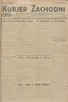 Kurjer Zachodni Iskra : dziennik polityczny, gospodarczy i literacki. R.18, 1927, nr 257 + dod.