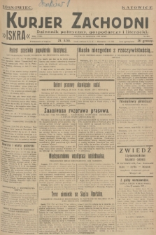 Kurjer Zachodni Iskra : dziennik polityczny, gospodarczy i literacki. R.18, 1927, nr 261