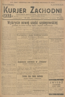 Kurjer Zachodni Iskra : dziennik polityczny, gospodarczy i literacki. R.18, 1927, nr 263