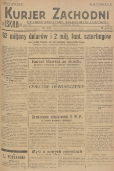 Kurjer Zachodni Iskra : dziennik polityczny, gospodarczy i literacki. R.18, 1927, nr 280