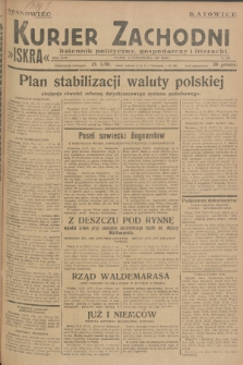 Kurjer Zachodni Iskra : dziennik polityczny, gospodarczy i literacki. R.18, 1927, nr 282