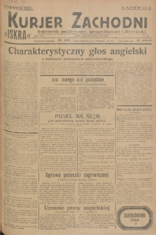 Kurjer Zachodni Iskra : dziennik polityczny, gospodarczy i literacki. R.18, 1927, nr 287