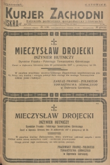 Kurjer Zachodni Iskra : dziennik polityczny, gospodarczy i literacki. R.18, 1927, nr 289