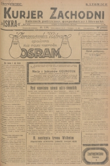 Kurjer Zachodni Iskra : dziennik polityczny, gospodarczy i literacki. R.18, 1927, nr 293