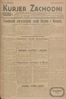 Kurjer Zachodni Iskra : dziennik polityczny, gospodarczy i literacki. R.18, 1927, nr 294